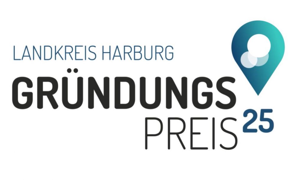Das Logo des Gründungspreis im Landkreis Harburg 2025.