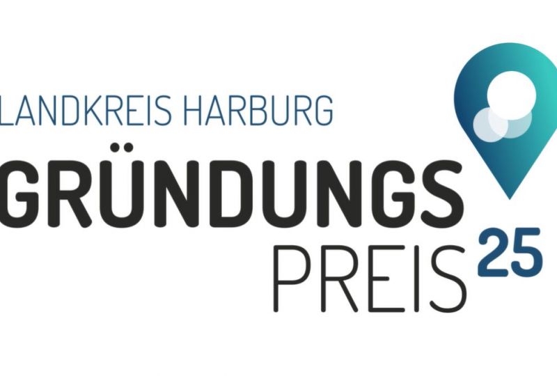 Das Logo des Gründungspreis im Landkreis Harburg 2025.