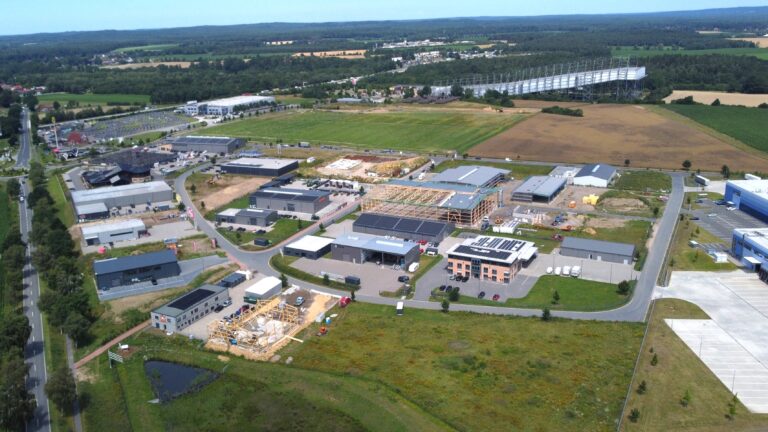 Wirtschaftsgebiet Gauß´scher Bogen in Bispingen, Luftaufnahme